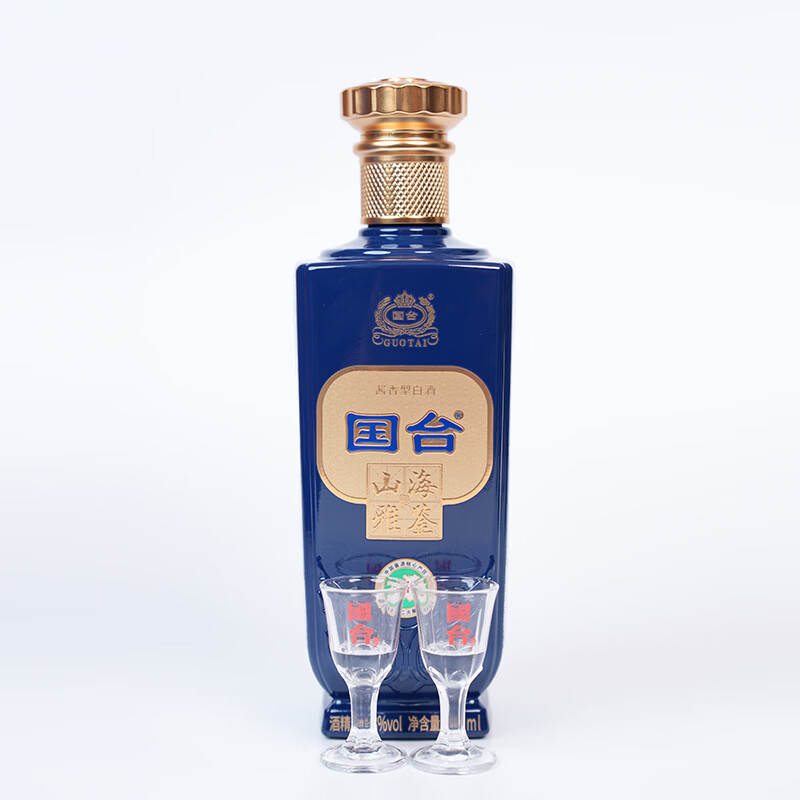 国台 山海雅鉴酱香型白酒 53度 送礼收藏摆柜自饮酱酒 53度 500mL 1瓶 单瓶装