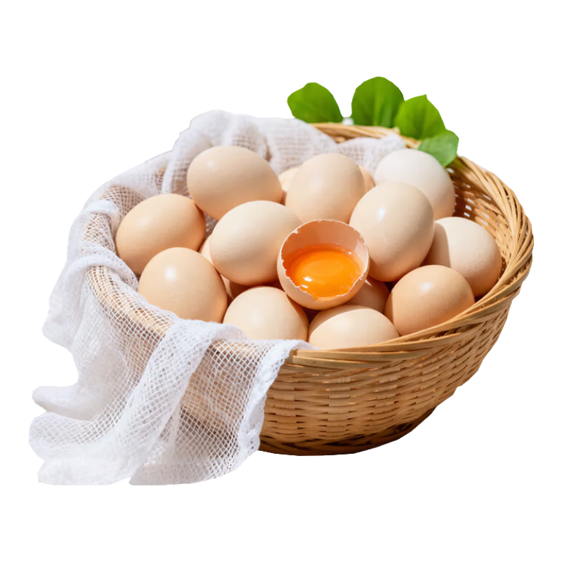 京喜加九华山鸡蛋30枚60枚单枚40g初产蛋公司节日福利新年礼品精品蛋 10枚土鸡蛋试吃装