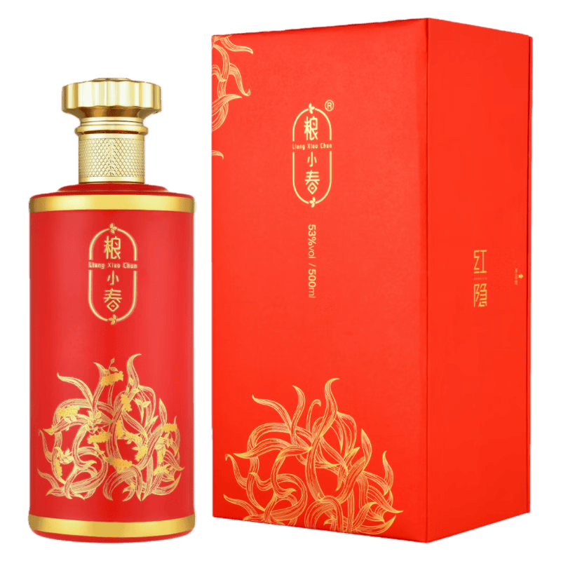 粮小春红隐53度酱香型白酒纯粮自饮口粮酒春节年货送礼酒整箱装 53度 500mL 6瓶