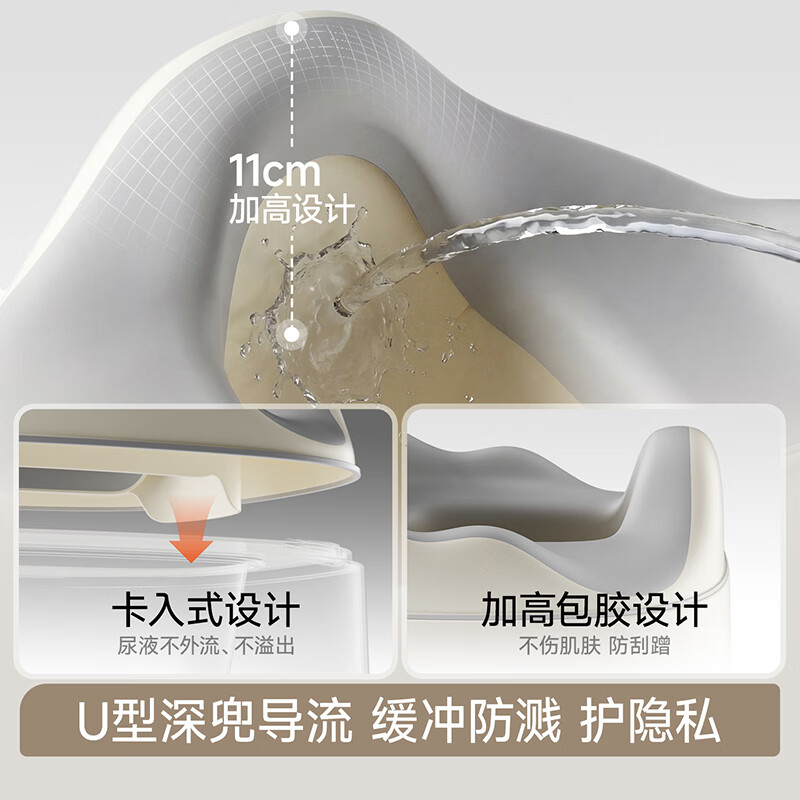 曼龙儿童马桶坐便器男女宝宝坐便圈婴儿便携盆尿盆踩脚凳如厕训练 云感多功能坐便器-云纱灰【赠20个清洁袋+刷子*1】