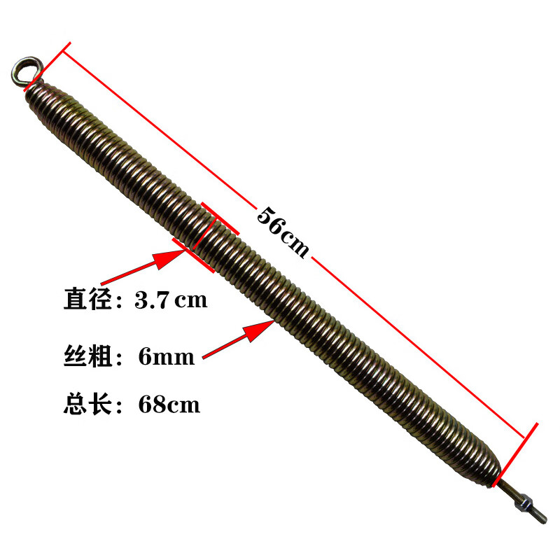 金芯天百胜海康道闸配件道闸专用弹簧拉簧黑色黄色广告道闸弹簧道闸