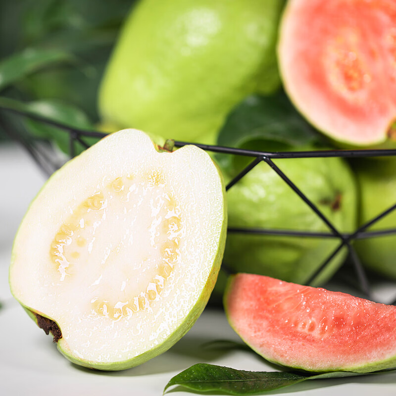 江畔寻果广西软糯奶油芭乐红白双拼番石榴3斤 新鲜水果源头直发芭乐果 5斤红心+白心芭乐（11-17个）