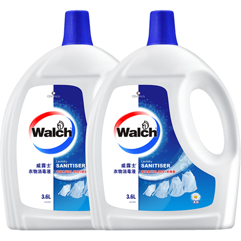 威露士衣物消毒液清新3.6L*2 杀菌99.9%除螨内衣衣物除菌液 可配洗衣液