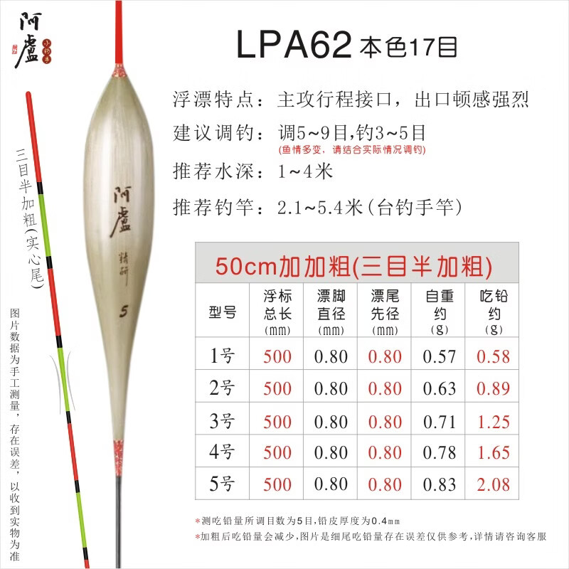 ��¬a62����Ư���«έ��Ư��Ŀ���������г�����ͺڿ���ƯҰ������ LPA62��ɫ50cm17Ŀ�ӼӴ� 4��һ֧(��ǦԼ1.67��)