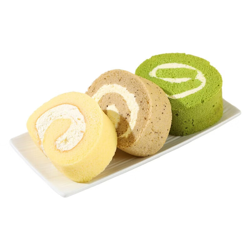 慕小仙瑞士卷300g/盒甜品糕点点心零食下午茶早餐送人礼物礼盒 【3盒】羽衣甘蓝+伯爵红茶+原味共3盒