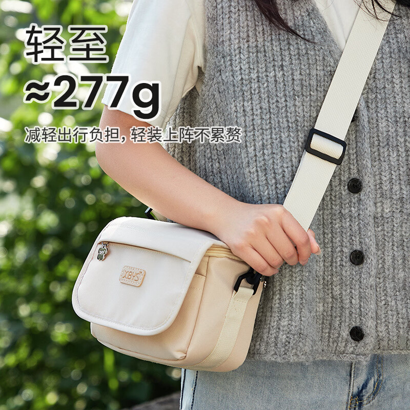 相伴一生单反相机包单肩小包休闲包斜挎摄影包微单包便携收纳包袋 黑色-中号 【一机两镜】