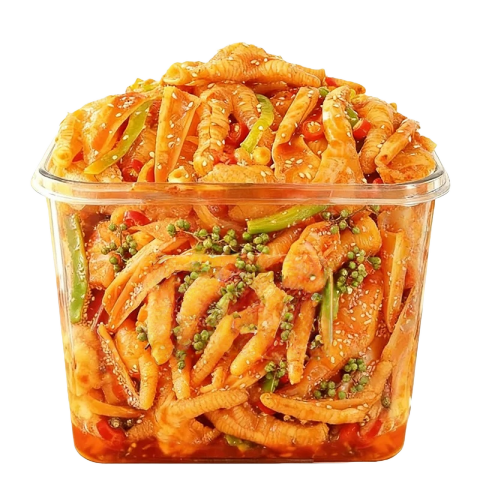 脆卤椒麻大杂烩贡菜无骨鸡爪去骨凤爪解馋小吃零食之好吃即食熟食 椒麻大杂烩1斤1大罐