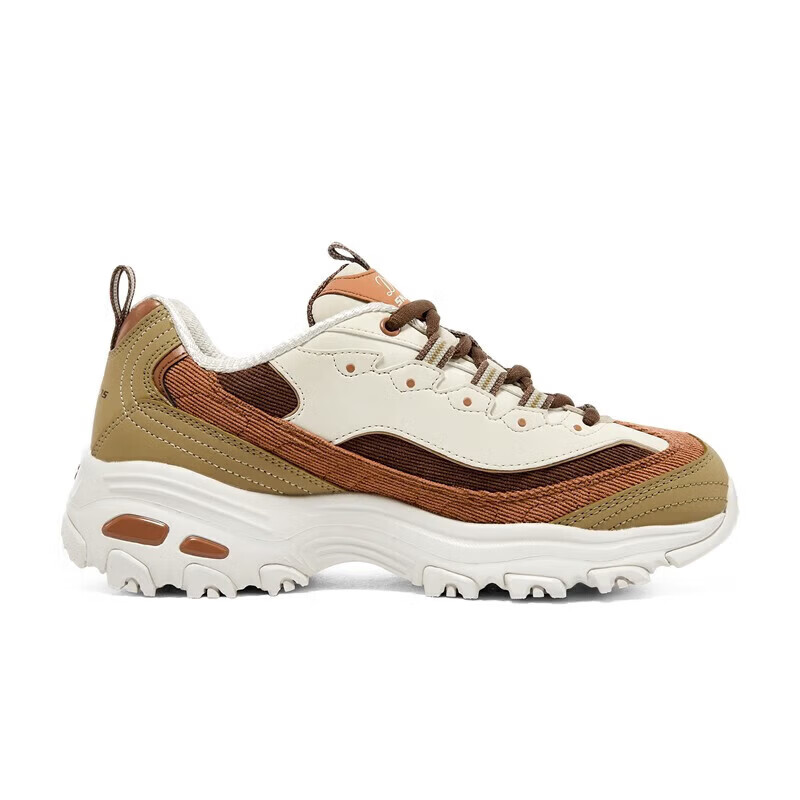 斯凯奇（Skechers）奶茶熊2代丨男女同款春夏老爹鞋潮流复古增高保暖熊猫鞋休闲鞋 【女款】枫糖拿铁/TPNT 36