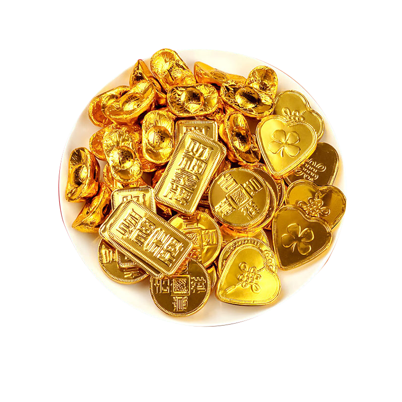 徐福记金币金元宝巧克力混合350g 休闲零食 伴手礼 高考加油仪式感礼物