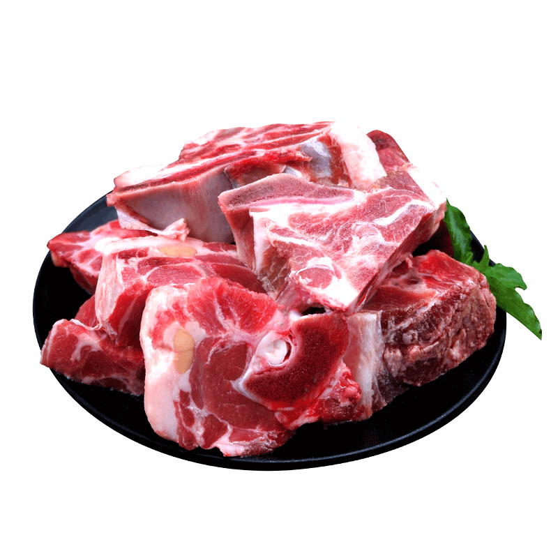 卓宸澳洲羔羊coles系列 生鲜原切羊肉火锅烧烤食材 澳洲带骨羊肉块净重6斤（微肥）