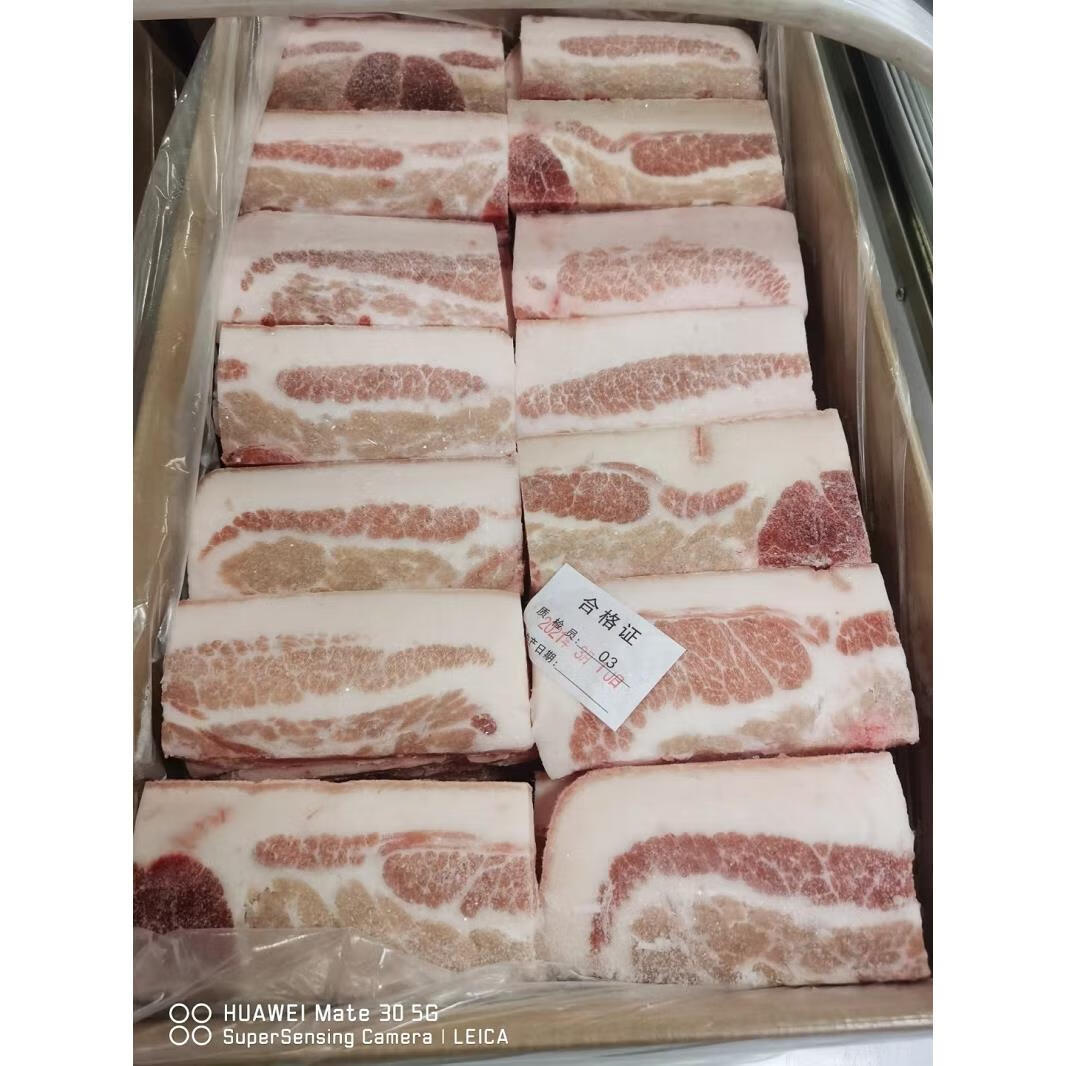 生鲜冷冻把子肉 大肉片 快餐食堂食材 整箱20斤80片左右 多省 左右 多