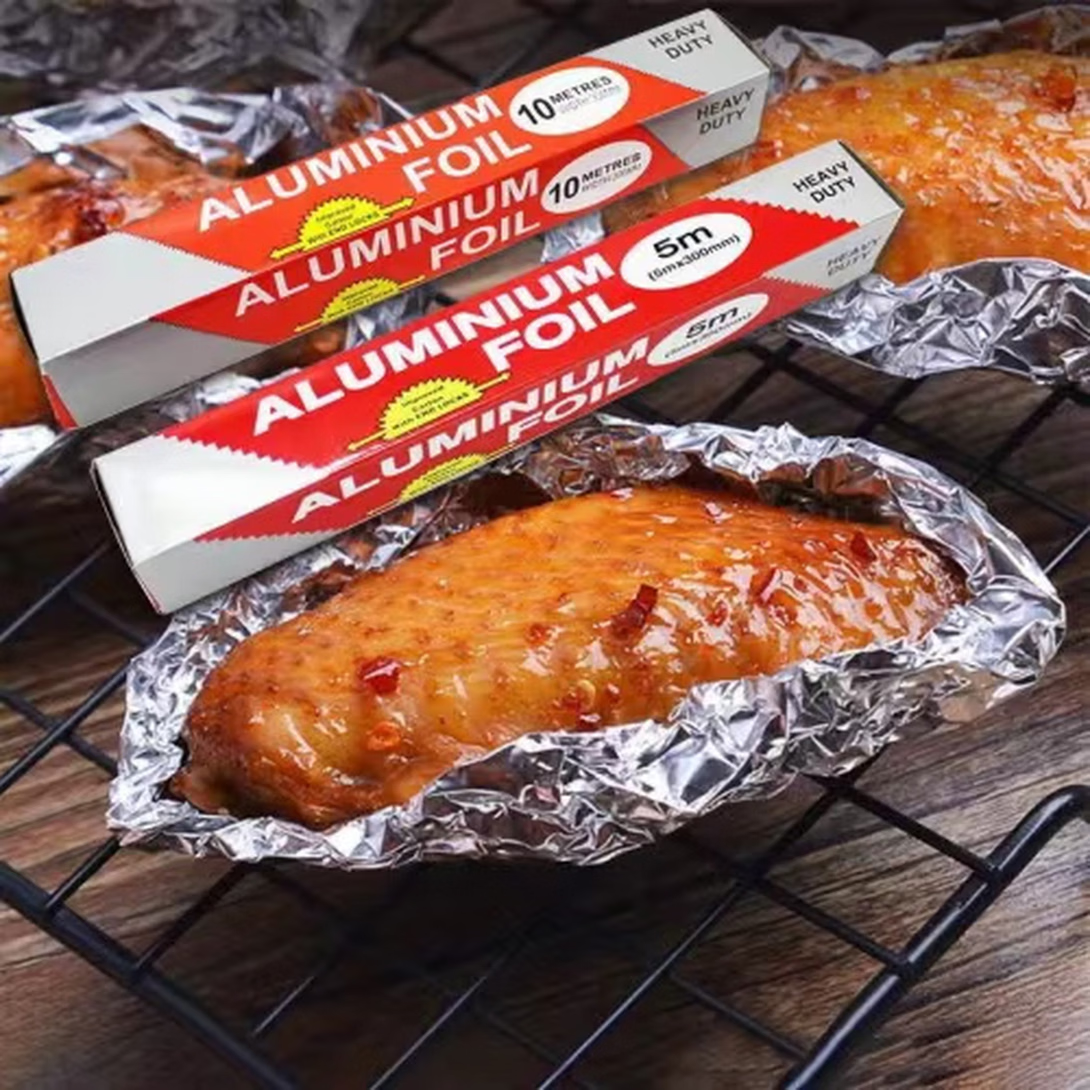 食品级锡箔纸耐高温烧烤锡纸空气炸锅纸烤箱家用烤肉花甲铝箔卷 20米 京东折扣/优惠券