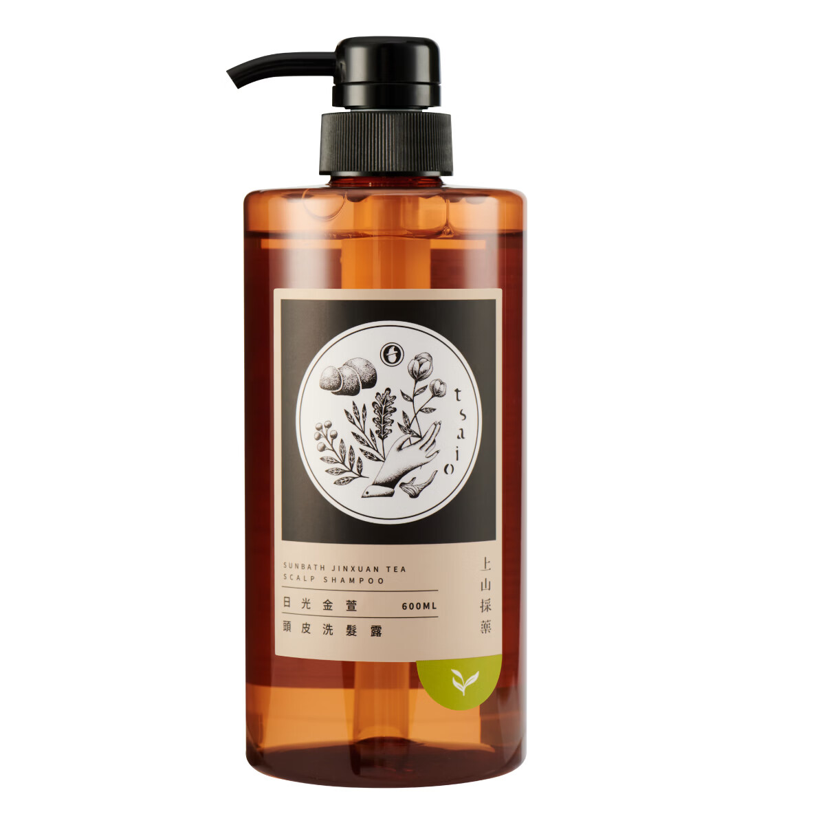 上山采药;（TSAIO）官方授权台湾日光金萱头皮洗发水去屑止痒控油蓬松柔顺固发无硅油 冷泉玉露清新沐浴露600ml