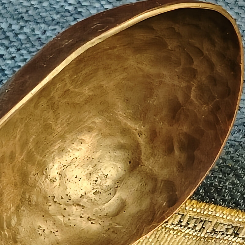 复古手工紫铜茶则 马蹄形锤纹工艺 功夫茶道六君子赏茶器茶具配件 手工锤纹紫铜茶则（小马蹄）