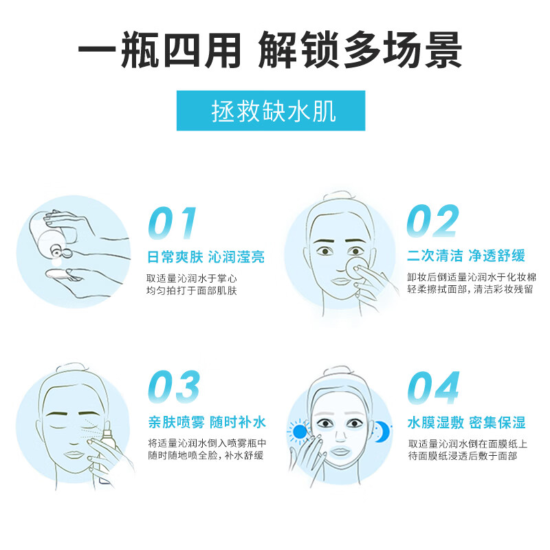 贝德玛（BIODERMA）【官方正品】沁润水保湿补水亮肤润妍干皮爽肤水舒缓水润  沁润水250ml