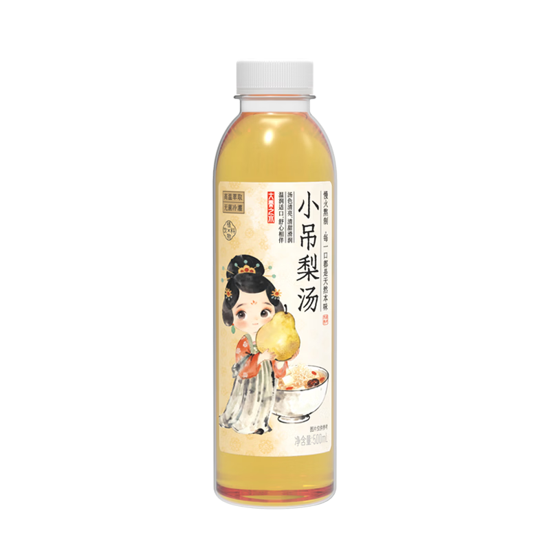 大秦之水小吊梨汤免熬煮植物饮料500ml 0脂养生水熬夜搭档