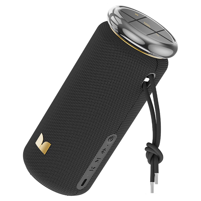魔声（Monster）M19旗舰款 蓝牙音响 便携音箱 户外防水 高保真音响 声学小钢炮 低音炮 登山秋游款 黑金色【限定晶冠流光演奏家-串联】