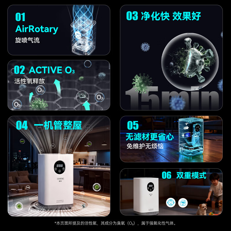 恺文除醛仪空气净化器除甲醛新房急入住专用净化机办公室桌面除甲醛仪 桌面除醛仪K9【旗舰款】