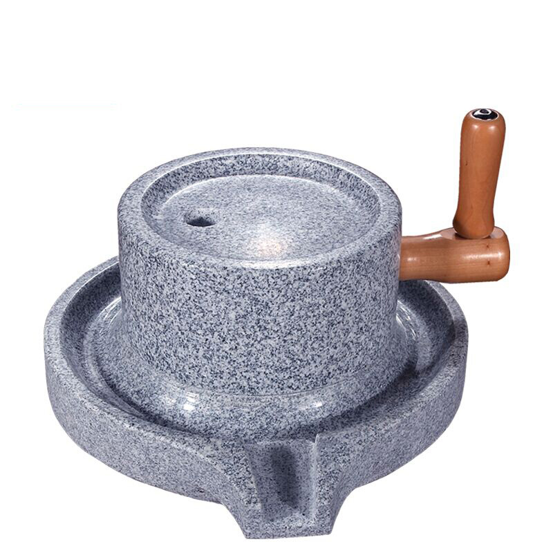 石磨家用麻石磨盘石磨磨盘小型磨豆机磨粉机手动diy磨豆浆磨芝麻推磨