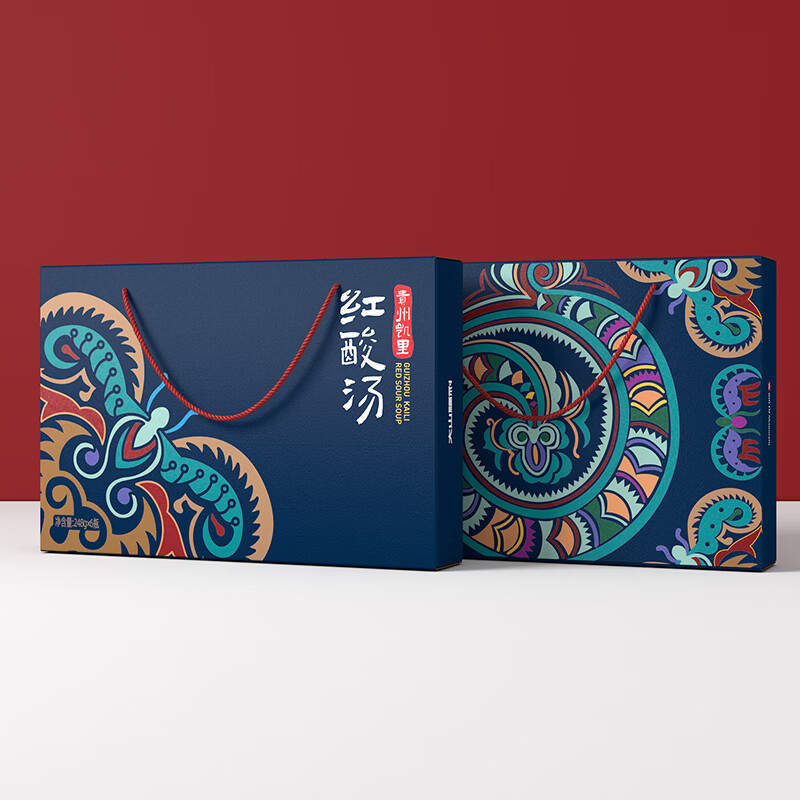 大山福利贵州凯里红酸汤火锅底料伴手礼正宗酸汤鱼冬阴功调料年货特产礼盒 248g*6瓶/盒