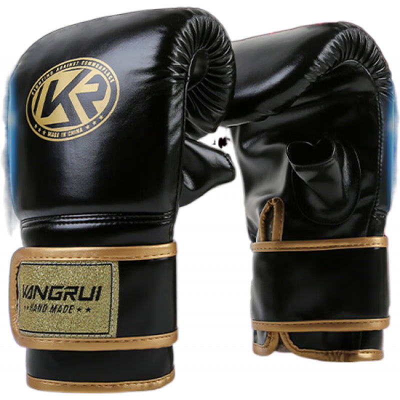 康瑞(Kangrui)拳擊手套沙袋拳套練習(xí)健身手套半指手套力量訓(xùn)練成人男兒童 白色 L