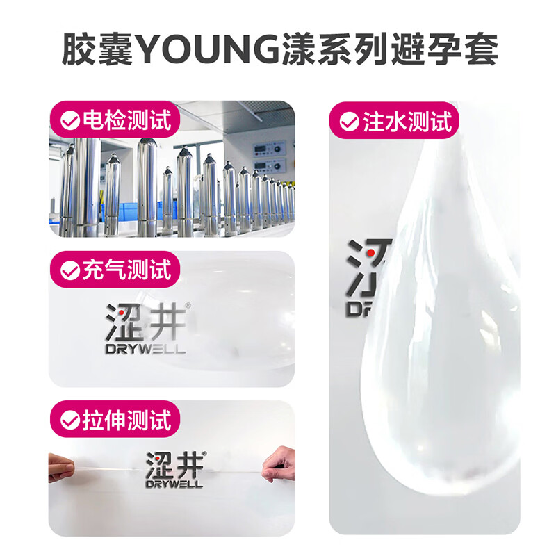 涩井避孕套超薄001持久防敏感早泄套夫妻同房情趣用品安全套情人节套 【001快潮】2只装