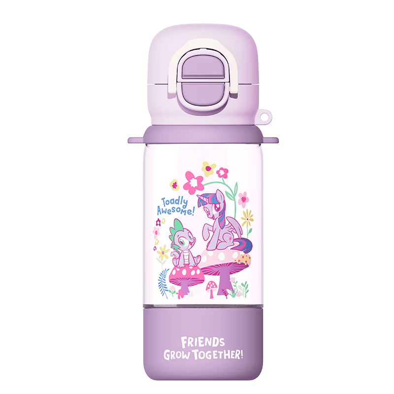 格米(germ)小马宝莉儿童保温杯可爱卡通水壶550ml 花园紫【肩带款】 550ml