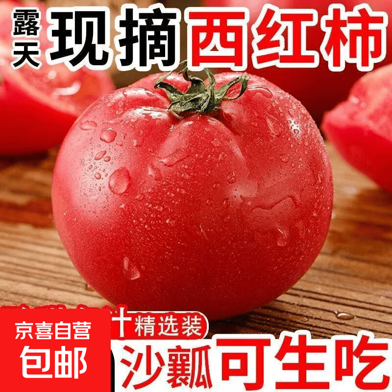 西红柿新鲜自然熟老味道沙瓤番茄可生吃水果孕妇当季农家蔬菜现摘 西红柿小果 2斤 带箱
