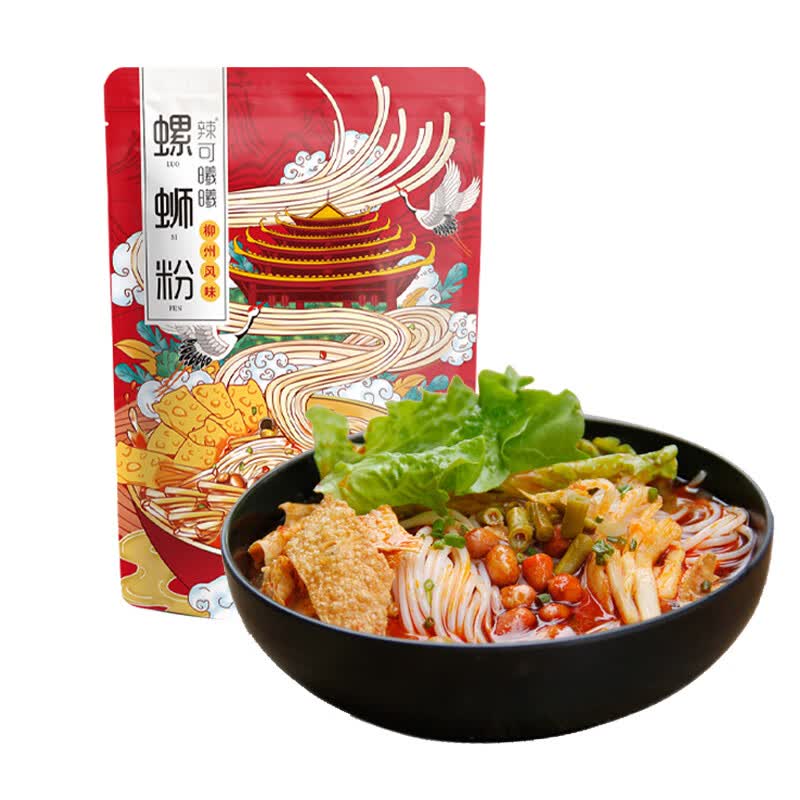 辣可曦曦螺蛳粉330g*5袋(水煮型)正宗柳州风味特产螺丝粉方便速食酸辣