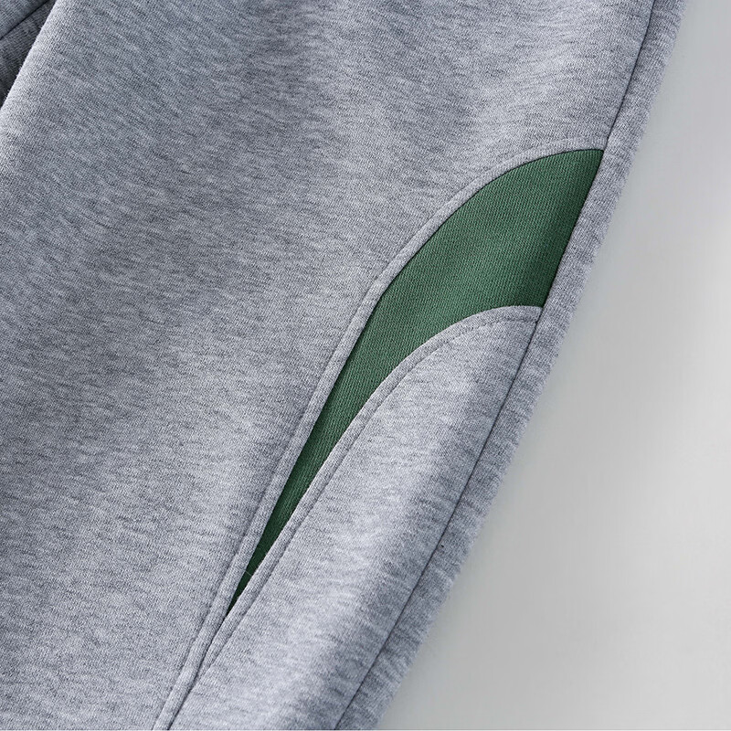 棉花堂（cottontown）【不易起球】棉花堂儿童裤子直筒长裤春秋新款男童女童运动裤抗菌 麻灰 90 90/50