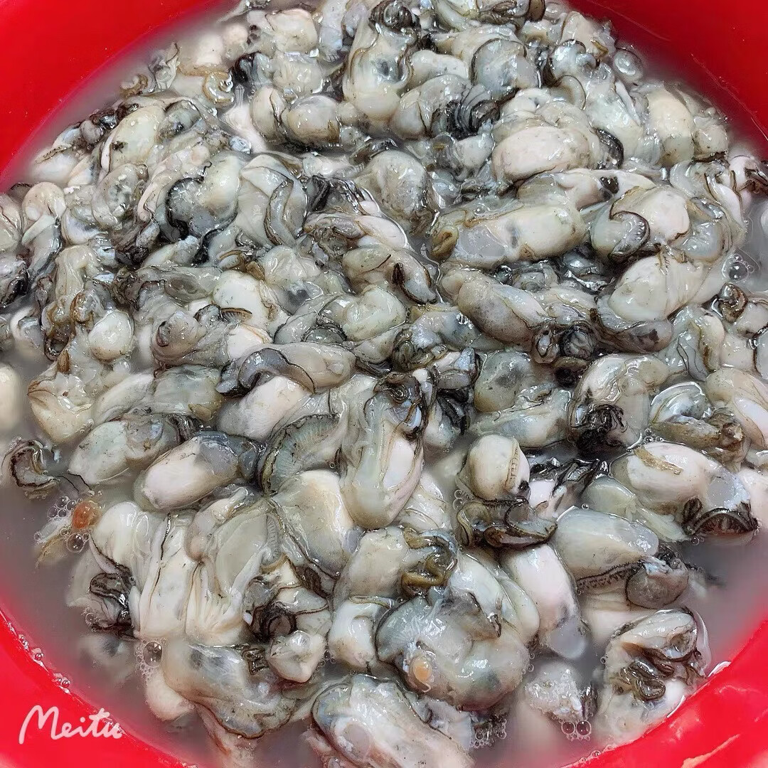 快递冷运福建小海蛎现剥无泡水牡蛎海蛎生蚝肉新鲜发货蚝烙蚵仔煎 2000g-每斤含150克左右原浆液-介意勿拍