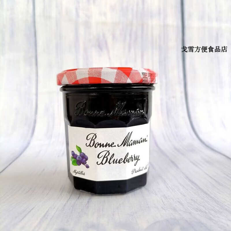 蓓妮媽媽法國進口蓓妮媽媽草莓藍莓果醬吐司面包早餐涂抹醬225g罐裝 藍莓醬225gx1瓶