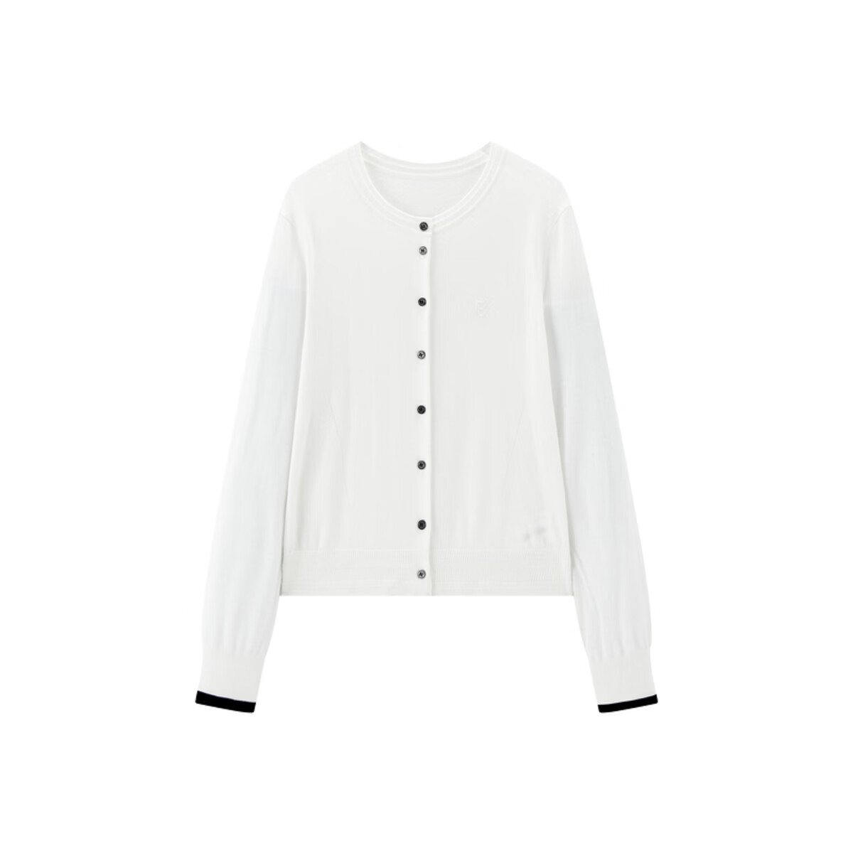 太平鸟秋冬毛针织衫集合链接新款打底无缝套衫女士开衫 针织线开衫米色 S