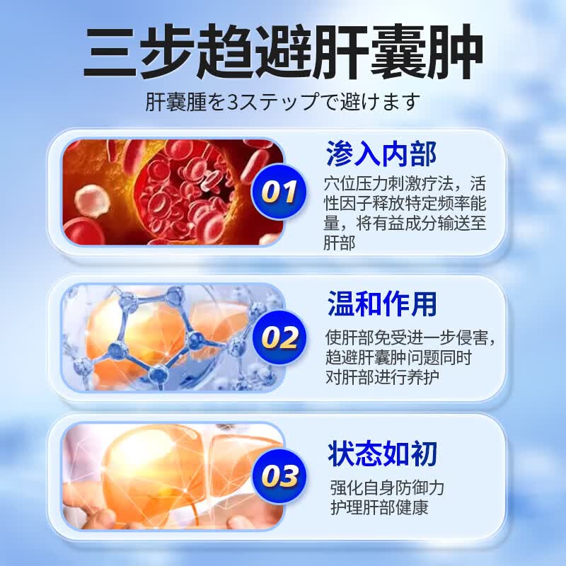 肝囊肿专用膏药贴腹胀腹痛恶心多发性肝囊肿消除中成药穴位保肝贴 膏贴【3盒】拍1发3限今天 肝囊肿治疗的正品进口消囊的葯