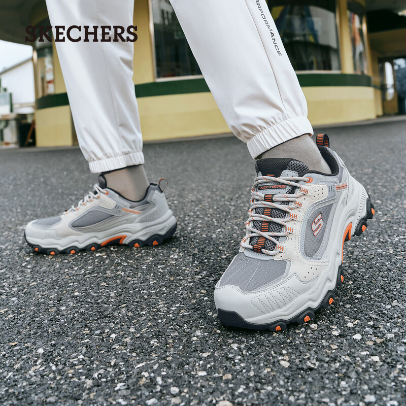斯凯奇（Skechers）男鞋春户外防滑耐磨登山鞋徒步鞋软底休闲运动鞋237630