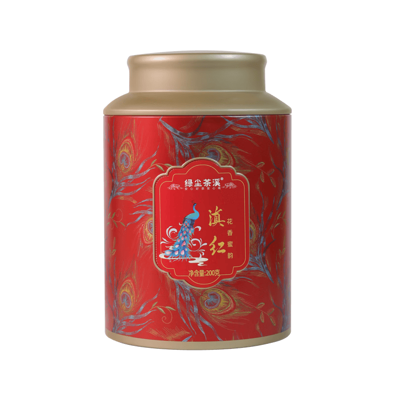 绿尘茶溪红茶滇红180g特级花香果香蜜香罐装口粮茶