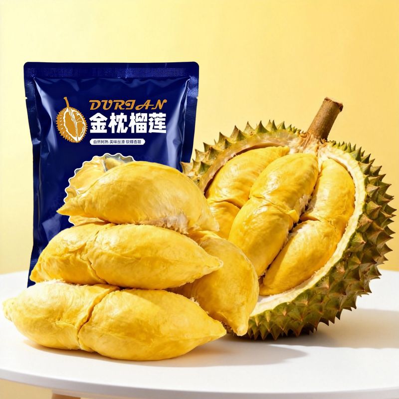 泰国金枕榴莲肉2斤水果肉冷冻榴莲肉生鲜进口速冻4斤新鲜顺丰包邮 金高A榴莲果肉/净重1kg/2斤（家庭装）