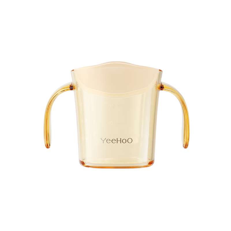 英氏（YEEHOO）宝宝水杯婴儿斜口杯1岁以上敞口杯2岁儿童学饮直饮喝奶小杯子