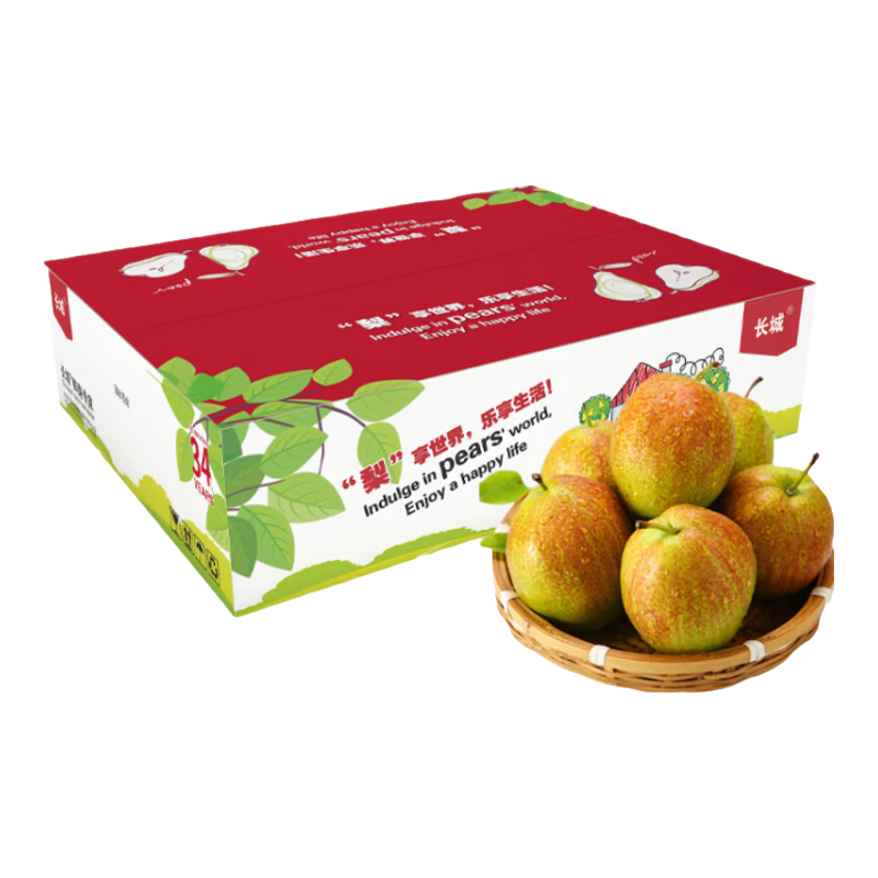 京鲜生 长城翡翠香梨 中果 净重5斤 单果100g+ 生鲜水果礼盒 春节也送货