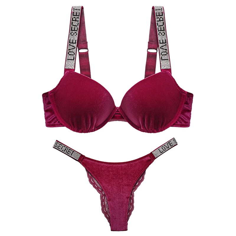 黛安芬(triumph)维多利亚性感内衣女秋冬丝绒钻石聚拢无钢圈文胸本命