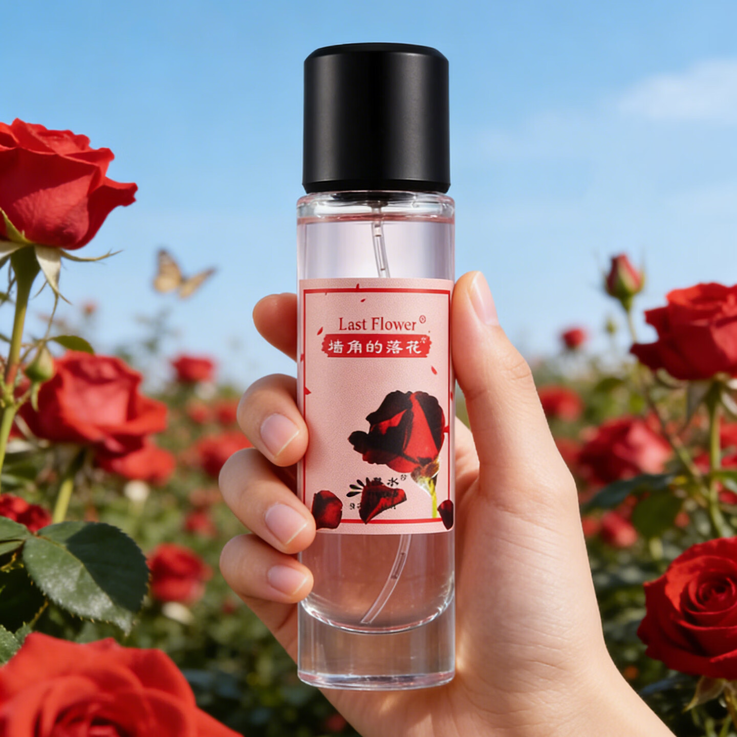 慕水(moose) 玫瑰香水女士玫瑰花味的香水30ml 墙角的落花【红玫瑰花香】 30ML