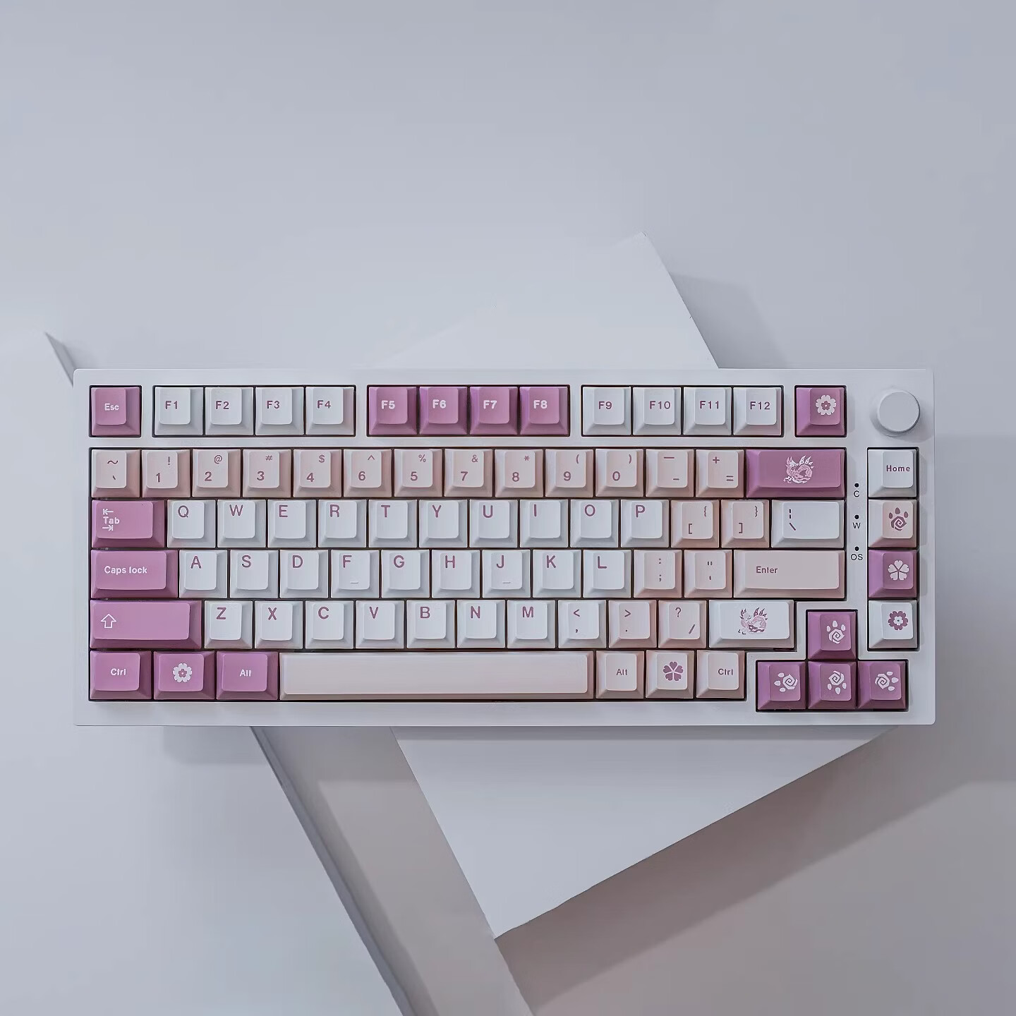 MINTCAPS薄荷糖怪物猎人机械键盘键帽PBT热升华原厂高度客制化磁轴61/75 怪物猎人键帽（136键）