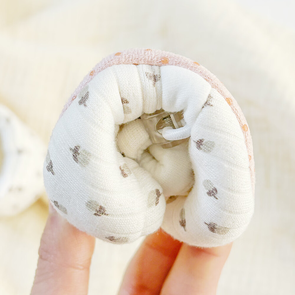 春夏宝宝鞋0-6-12个月婴儿鞋软底步前鞋透气不掉鞋秋9新生小月龄 杏色星星小熊星边扣单鞋单层单层 15 125mm 参考8-14个月