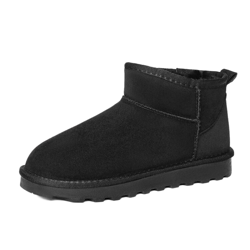紅蜻蜓雪地靴女秋冬加絨百搭棉鞋保暖短靴女靴WLC43470黑色39