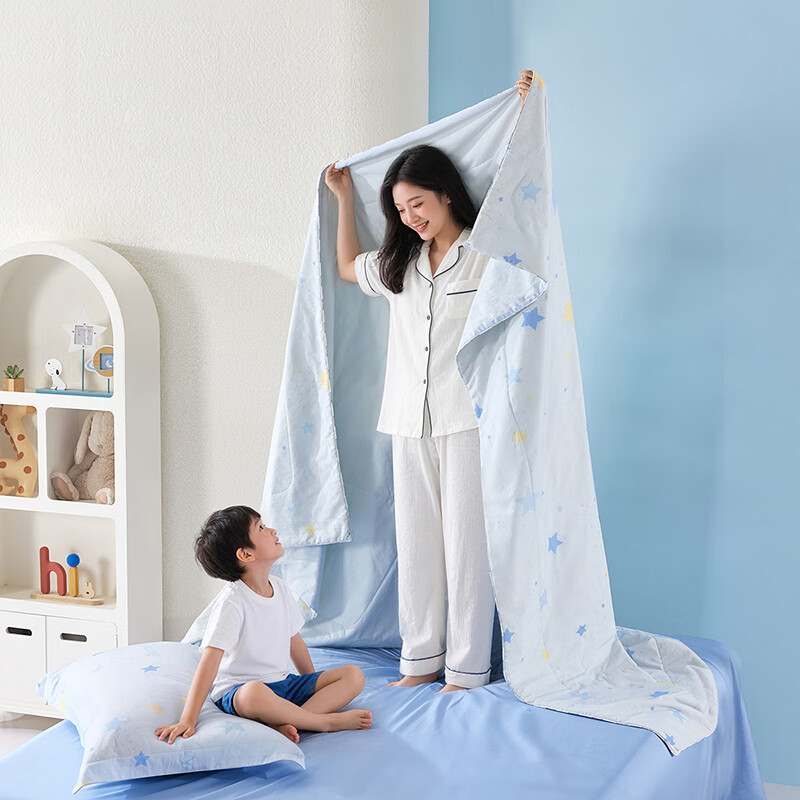 水星家纺冰极星全棉棉花夏被 冰极星全棉棉花夏被 120cm*150cm