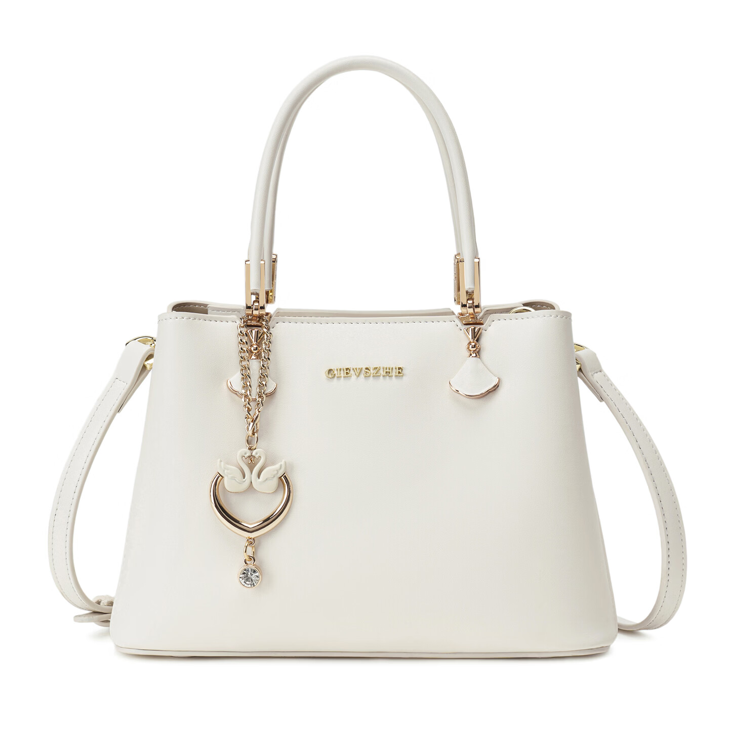 纪诗哲(GIEVSZHE)轻奢女包2026新款包包斜挎包单肩手提包三八女神妇女节礼物送老婆 米白色