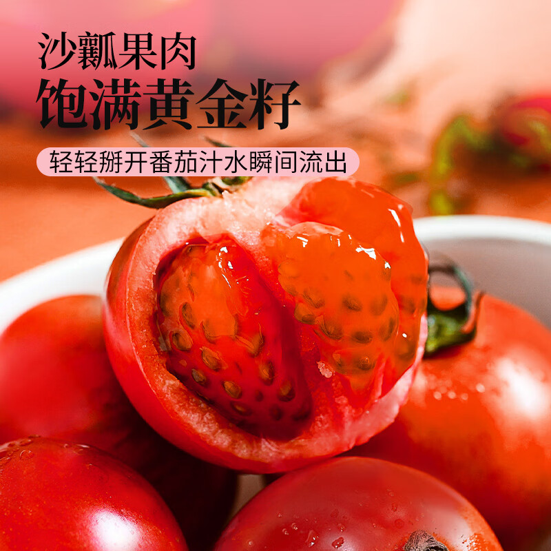 山努农场玫瑰番茄水果自然熟草莓西红柿多汁新鲜小柿子 玫瑰番茄大果 单颗70g+ 4斤