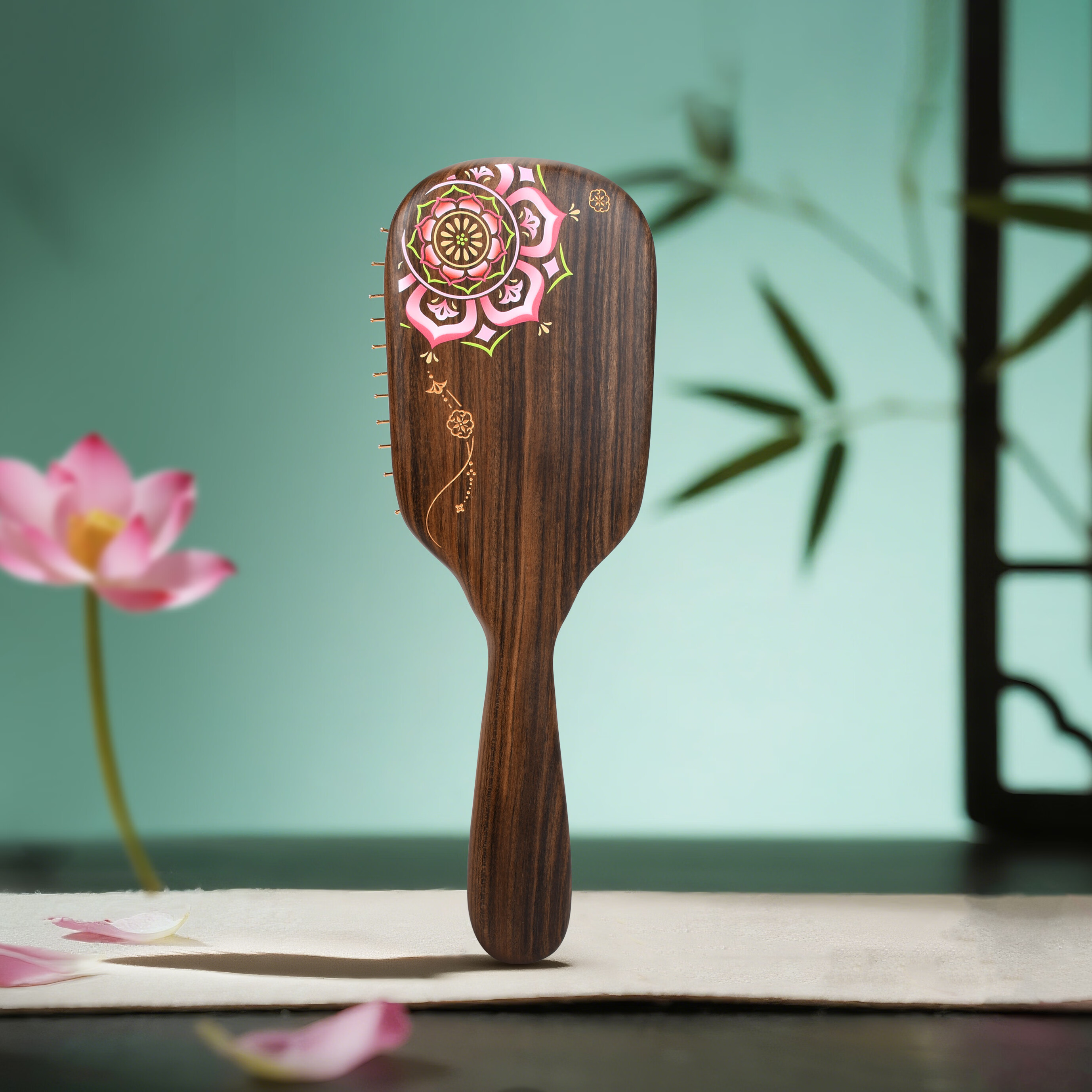 谭木匠风荷举气垫梳子礼盒居家日用馈赠亲友礼物实木护发按摩头皮