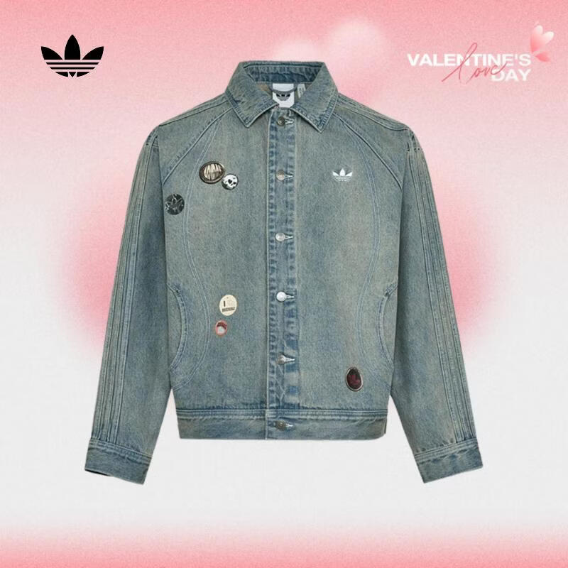 阿迪达斯 adidas【滔搏运动】三叶草男子VDAY DNM JKT夹克 KT6363 L