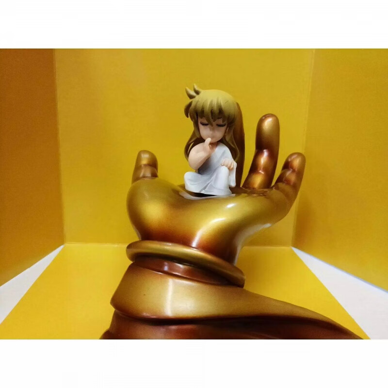 悠简森活圣斗士 幼年座 沙加童年 大手地台公仔模型摆件 沙加 佛手